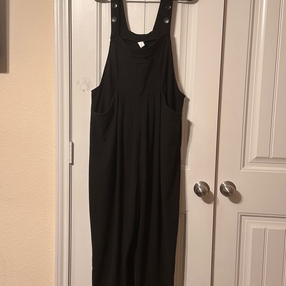 Black Overall Romper